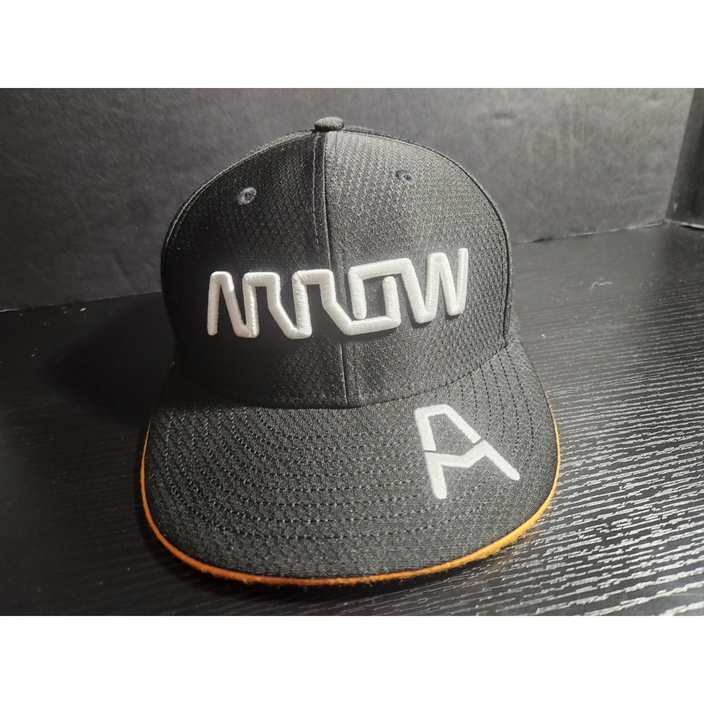 Black Clover Arrow McLaren SP‎ Racing Snapback Hat Mens Black Orange Team Cap F1